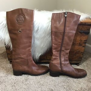 ETIENNE AIGNER LEATHER RIDING BOOTS SIZE 9